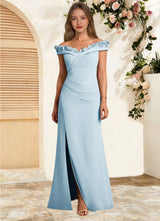 Augday Jettie Sheath Pleated Chiffon Dress