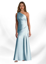 Augday Haifa Mermaid One Shoulder Stretch Satin Dress