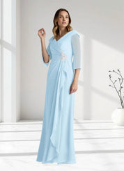 Augday Jaycee A-Line Chiffon Dress