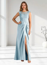 Augday Santa Barbara Sheath Pleated Stretch Satin Dress
