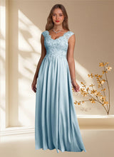 Augday Amethyst A-Line Lace Dress