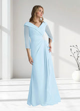 Augday Jaycee A-Line Chiffon Dress