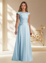 Augday Christi A-Line Lace Chiffon Dress