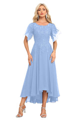 Augday Chiffon Lace Sequins Mother of the Bridesmaid Dresses
