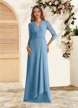 Augday Mayfield A-Line Pleated Chiffon Dress