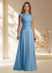 Augday Christi A-Line Lace Chiffon Dress