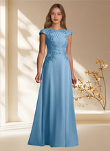 Augday Christi A-Line Lace Chiffon Dress