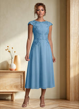 Augday Crista A-Line Lace Chiffon Dress