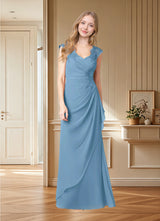 Augday Gladys A-Line Queen Anne Lace Chiffon Dress