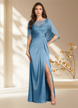Augday Hera A-Line Lace Stretch Satin Dress
