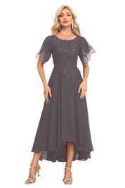 Augday Chiffon Lace Sequins Mother of the Bridesmaid Dresses