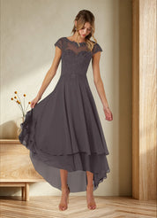 Augday Shonda Lace Chiffon Dress