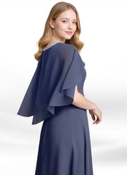 Augday Winnifred A-Line Beaded Chiffon Dress