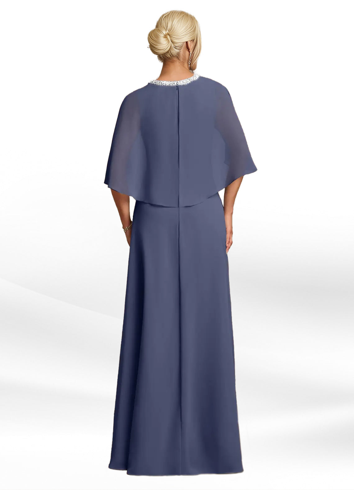 Augday Winnifred A-Line Beaded Chiffon Dress