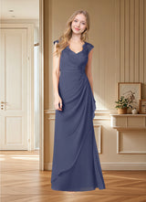 Augday Gladys A-Line Queen Anne Lace Chiffon Dress