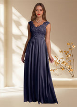 Augday Amethyst A-Line Lace Dress