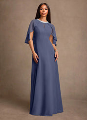 Augday Winnifred A-Line Beaded Chiffon Dress