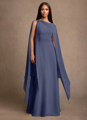 Augday Liddie A-Line Pleated Chiffon Dress