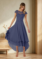 Augday Shonda Lace Chiffon Dress