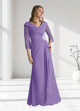 Augday Jaycee A-Line Chiffon Dress