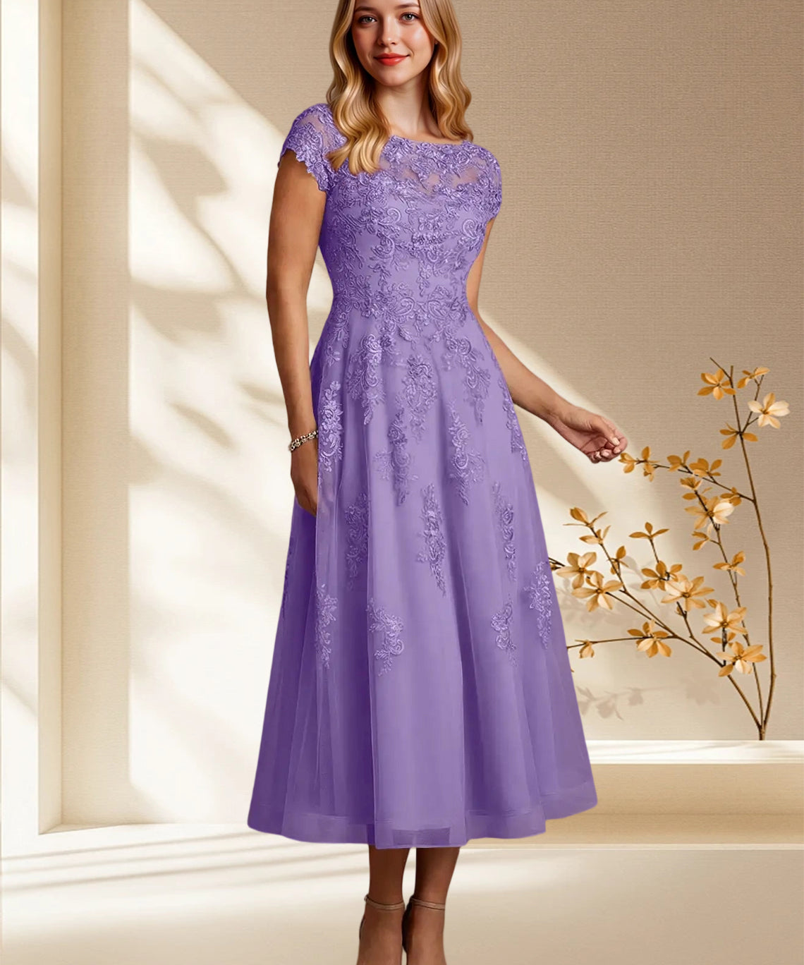 Augday Jolanda A-Line Lace Dress