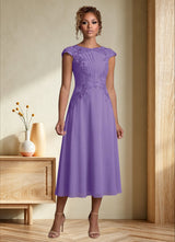 Augday Crista A-Line Lace Chiffon Dress
