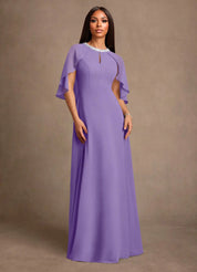 Augday Winnifred A-Line Beaded Chiffon Dress