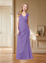 Augday Gladys A-Line Queen Anne Lace Chiffon Dress