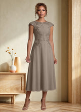 Augday Crista A-Line Lace Chiffon Dress