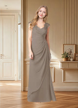 Augday Gladys A-Line Queen Anne Lace Chiffon Dress