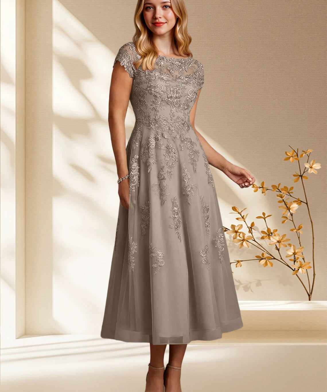 Augday Jolanda A-Line Lace Dress