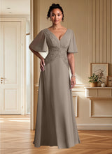 Augday Milliat A-Line Lace Chiffon Dress