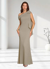 Augday Myers Mermaid Pleated Stretch Crepe Dress