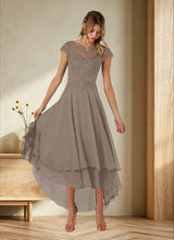 Augday Shonda Lace Chiffon Dress