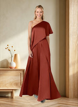 Augday Hagretta Jumpsuit/Pantsuit Stretch Satin Dress