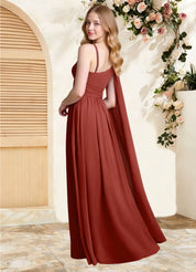 Augday Lancaster A-Line One Shoulder Chiffon Dress