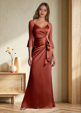 Augday Nampa Sheath Pleated Mesh Dress