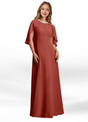 Augday Winnifred A-Line Beaded Chiffon Dress