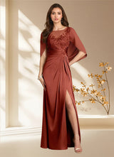 Augday Hera A-Line Lace Stretch Satin Dress
