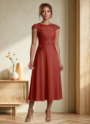 Augday Crista A-Line Lace Chiffon Dress