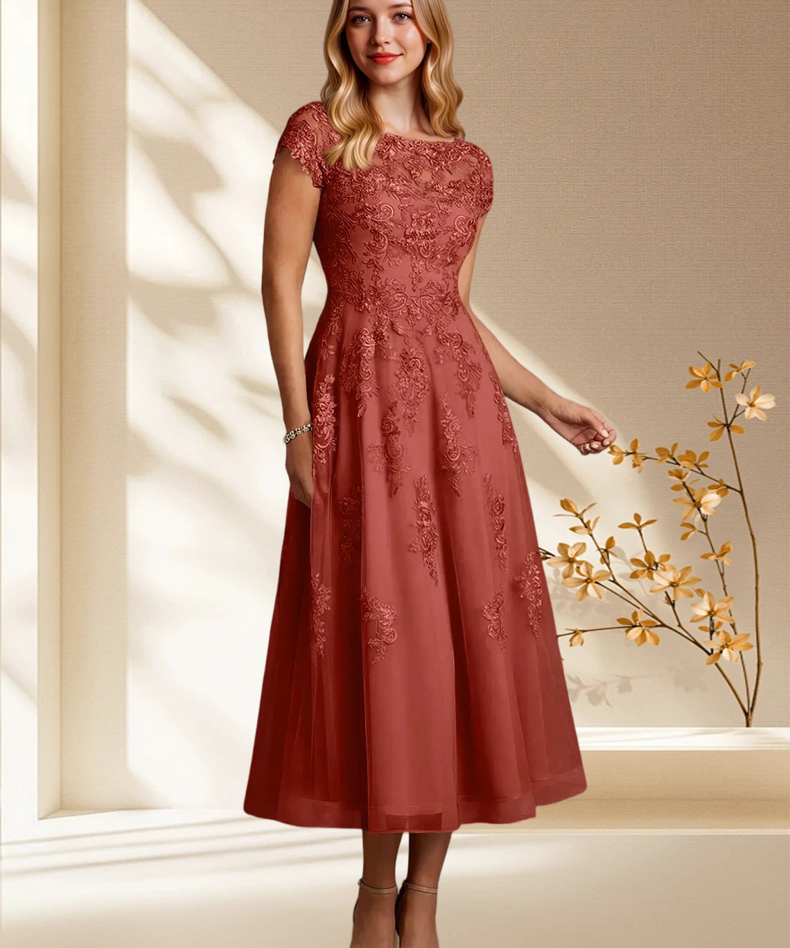 Augday Jolanda A-Line Lace Dress