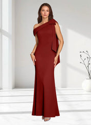 Augday Myers Mermaid Pleated Stretch Crepe Dress