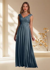 Augday Amethyst A-Line Lace Dress