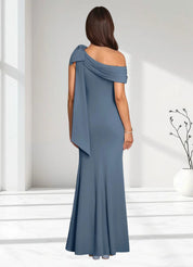 Augday Myers Mermaid Pleated Stretch Crepe Dress