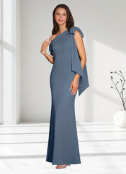 Augday Myers Mermaid Pleated Stretch Crepe Dress