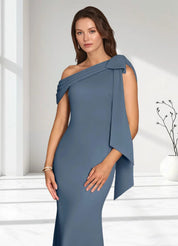 Augday Myers Mermaid Pleated Stretch Crepe Dress