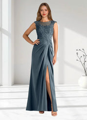 Augday Santa Barbara Sheath Pleated Stretch Satin Dress