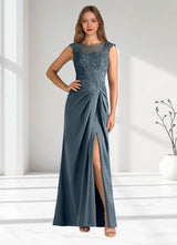 Augday Santa Barbara Sheath Pleated Stretch Satin Dress