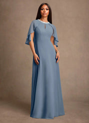 Augday Winnifred A-Line Beaded Chiffon Dress