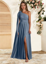 Augday Lancaster A-Line One Shoulder Chiffon Dress